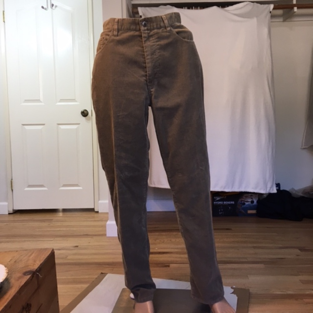 HOBIE MEN'S CORDUROY PANTS 35X32 BROWN